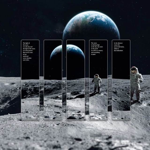 5 boekenleggers astronaut