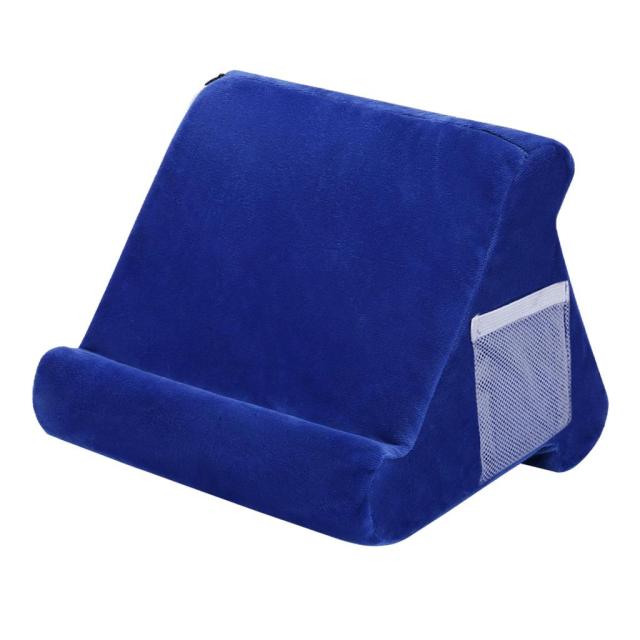 Blauw kussen voor boeken