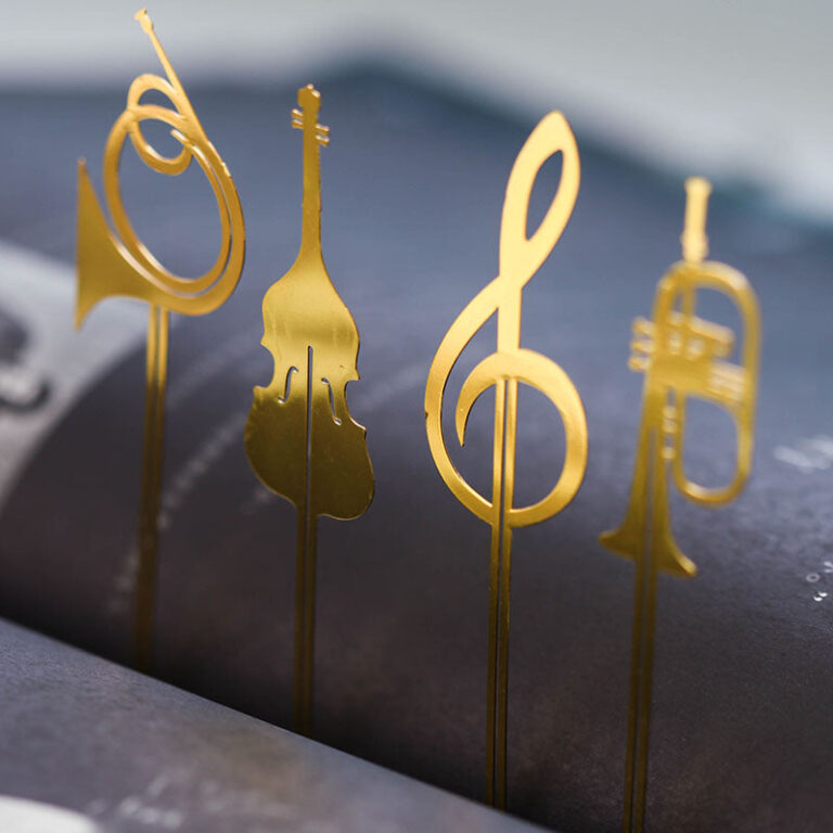 Boekenlegger muziek metaal