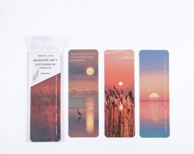 Boekenlegger zonsondergang