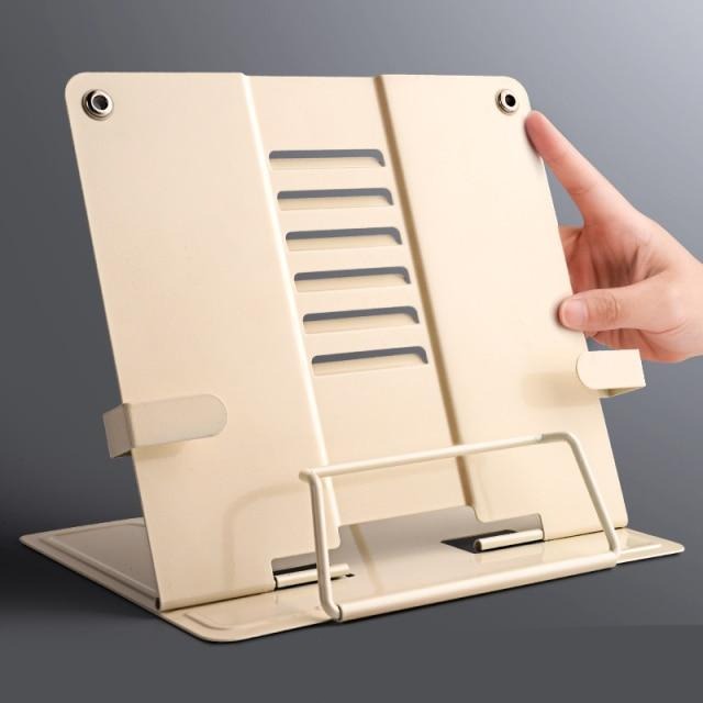 Boekenstandaard beige