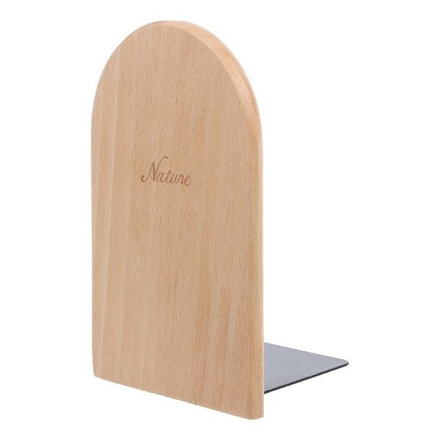 Boekensteun afgerond hout