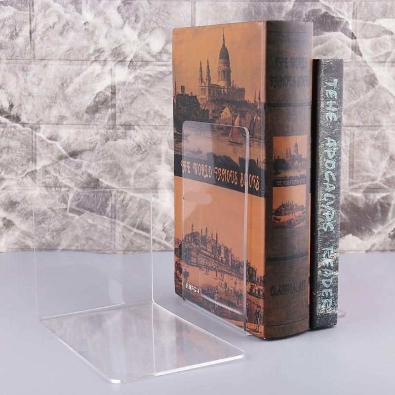 Boekensteun van doorzichtig plastic - Afbeelding 3