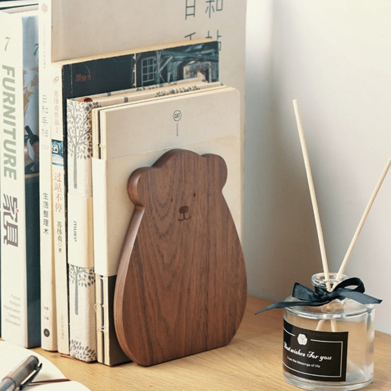 Boekensteunen van hout