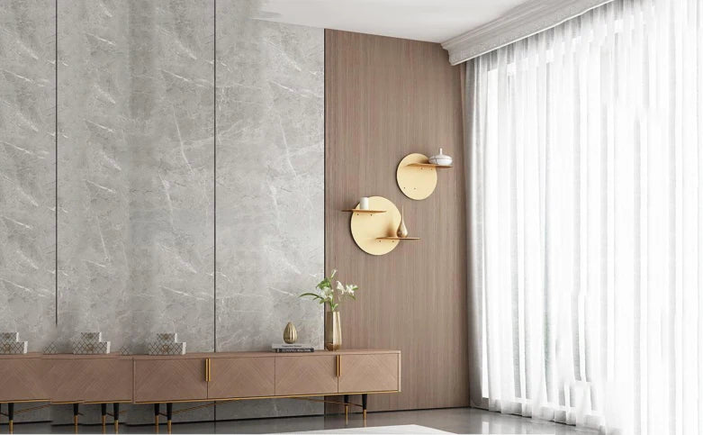 Design wandplank goud
