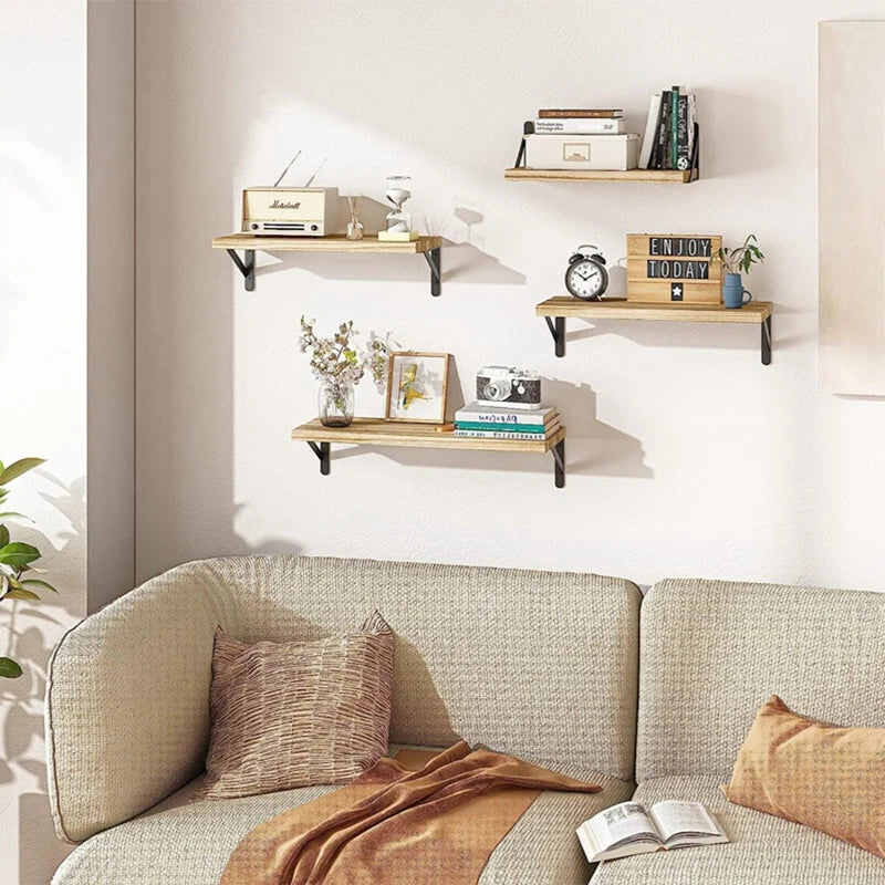 Dikke houten wandplank - Afbeelding 2