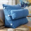 Driehoekig kussen blauw
