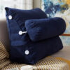 Driehoekig kussen donkerblauw