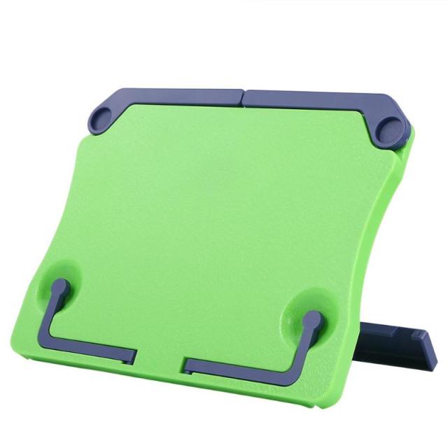 Groene plastic boekenstandaard