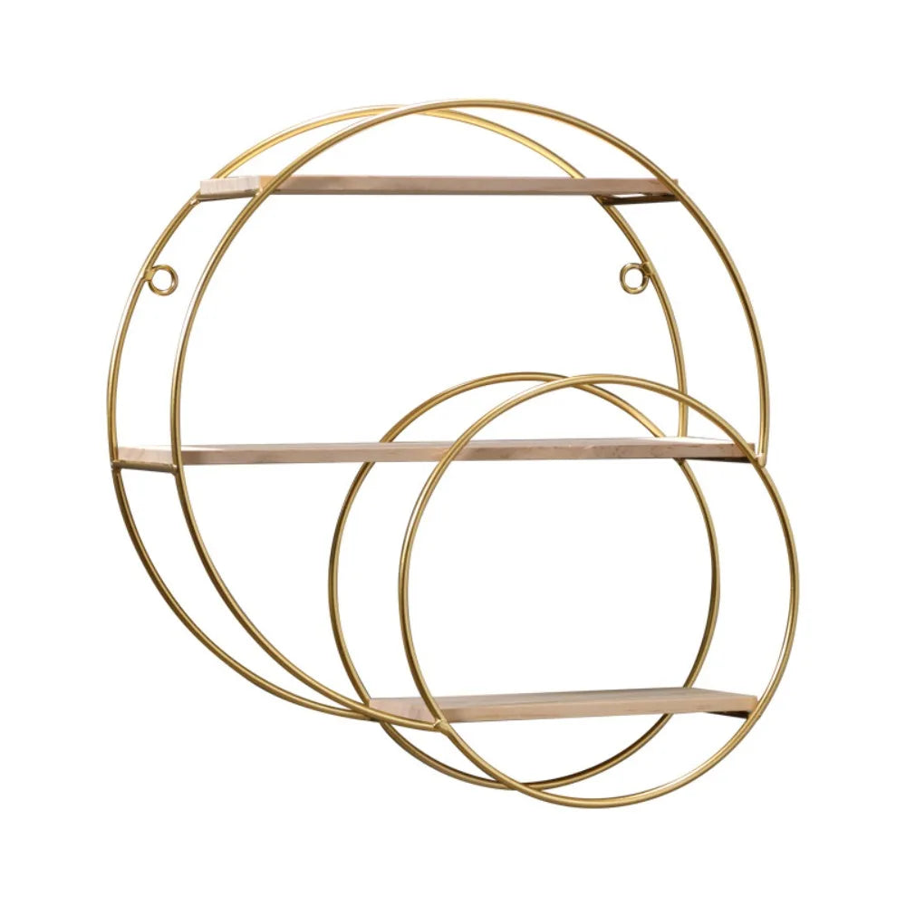 Houten wandplank goud