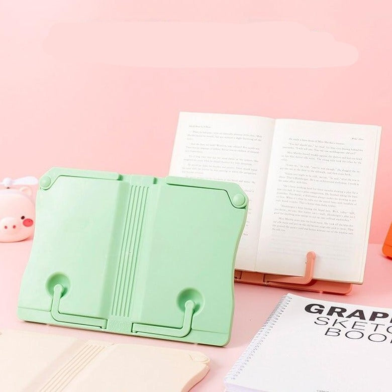 Koraalkleurige plastic boekenstandaard - Afbeelding 3
