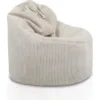 Leesstoel beige fluweel