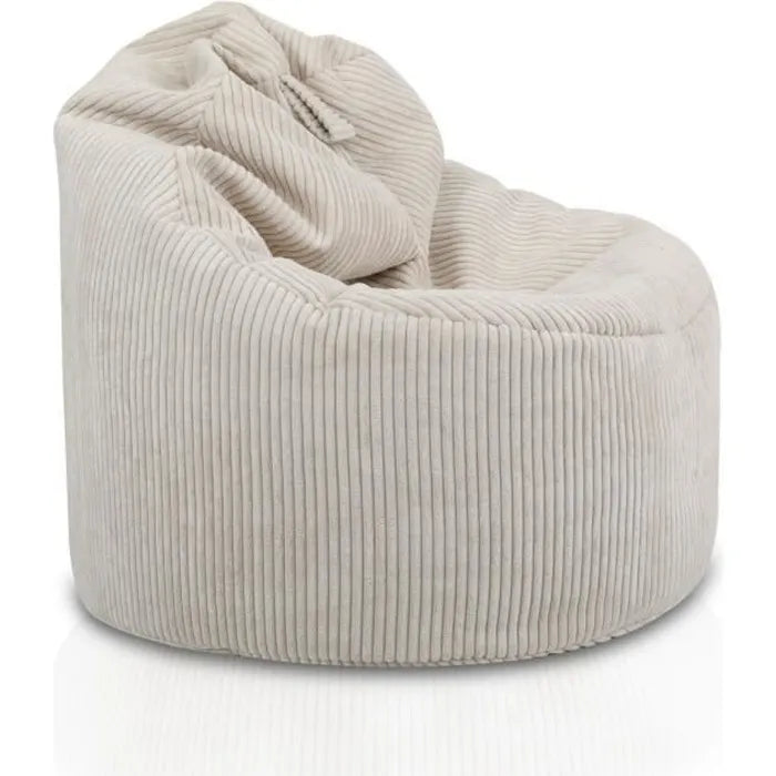 Leesstoel beige fluweel