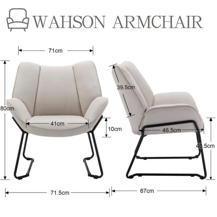 Alternative view of Leesstoel wit design