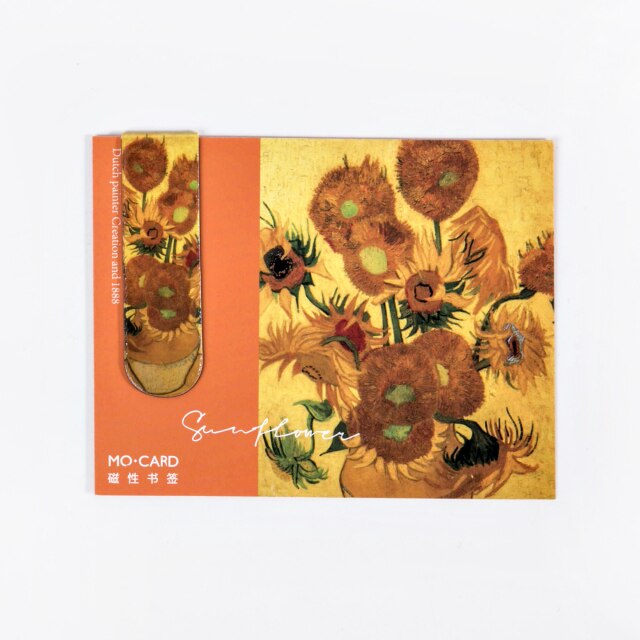 Magnetische boekenlegger van gogh