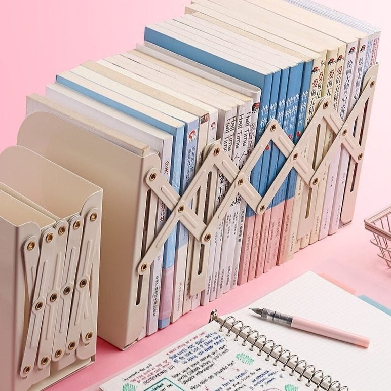Verstelbare boekensteun beige - Afbeelding 2