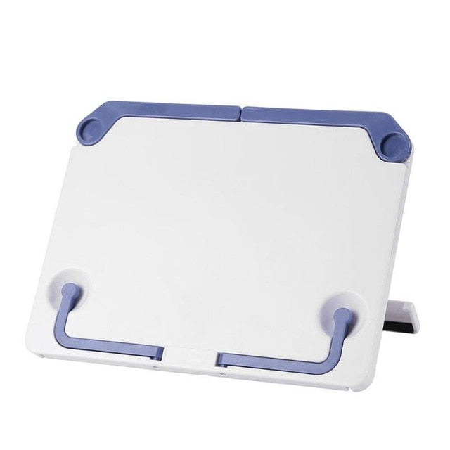 Witte plastic boekenstandaard